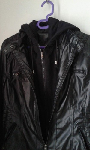 Veste capuche zipper femme - a,