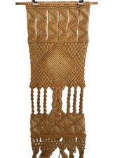 Grand Macramé Vintage Fait à la Main Macramé Tissé Tenture Murale Boho Chic