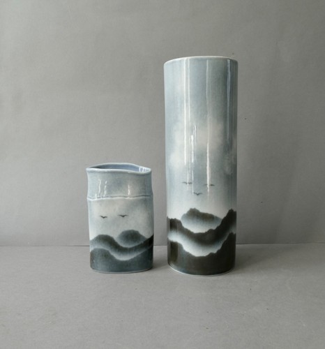 Vases porcelaine claire - en, porcelaine,