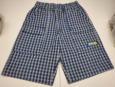 Bermuda à carreaux bleu