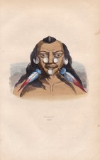 Costumes De Guerrier Homme Du Brésil 1840