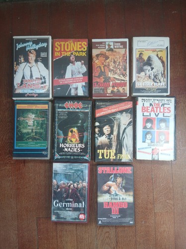 Lot vhs avec - et, video