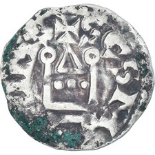 [#341951] Pièce de monnaie, France, Touraine, Denier Tournois, env. 1150-1200, Saint-Martin d