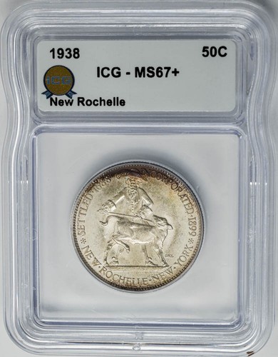 1938 new rochelle half - new, 50c