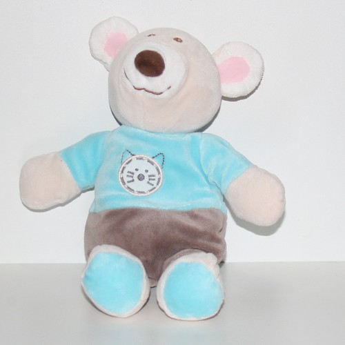 Doudou ours ajena - doudou, bleu