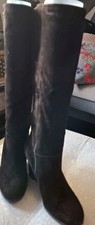 Bottes en daim marron taille