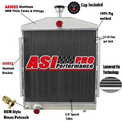 Aluminum 2row radiator fit - 2row,