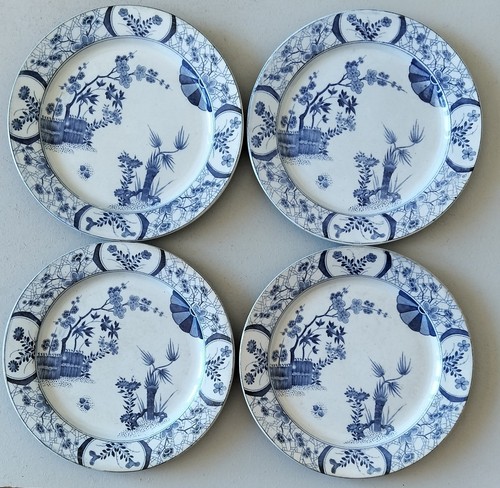 Assiettes plates faience - 4,