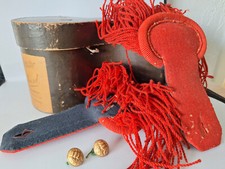 Paire d'épaulettes d'origine avec boite d'origine et boutons France pompiers