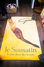GERBE SATIN STOCKING French Bus Vintage Advertising Fashion Sexy Poster Original