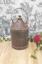 ANCIEN BIDON A HUILE EN FER SNCF