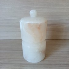 Grand Pot En Albatre ? Avec Couvercle,Décoration, Bocal, Boîte, Shabby Chic