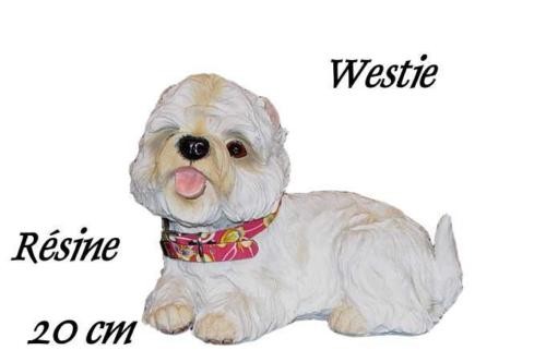 Statuette résine chien - statuette,
