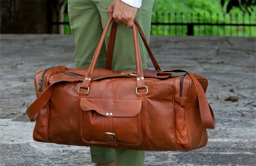 Bagage cuir voyage nuit - en,