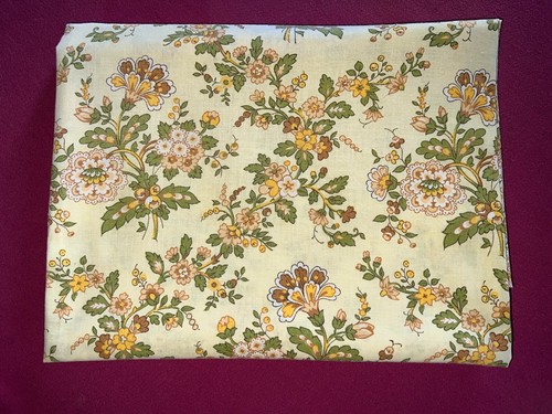 Tissu ancien coton fleurs