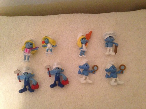 Lot mcdonalds little smurf - of,
