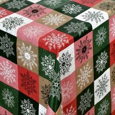 Nappe de Table en Toile Cirée Noël 01355-05 Carré Rond Oval