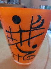 Vase En Verre Peint A La Main