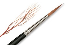 Pinceau Raphaël Design - sortie longue - Martre Kolinsky - Sére 8826