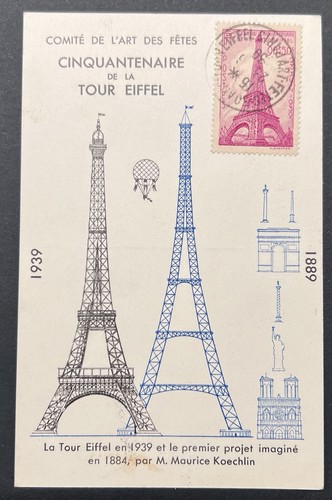 France timbre 1939 - , carte