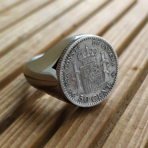 Bague chevalière véritable - chevalière,