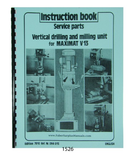 Emco drill milling unit for - drill,