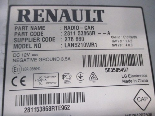 Autoradio recepteur renault - recepteur,