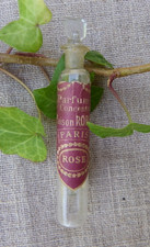 ANCIEN PETIT FLACON DE PARFUM CONCENTRÉ - MAISON ROBER PARIS - ROSE - VIDE 1900