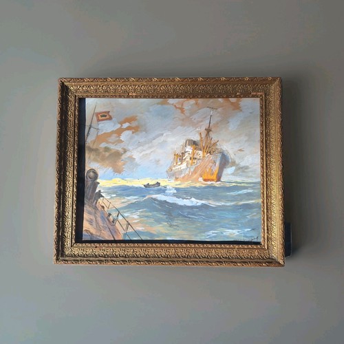Peinture ancienne paysage - peinture,