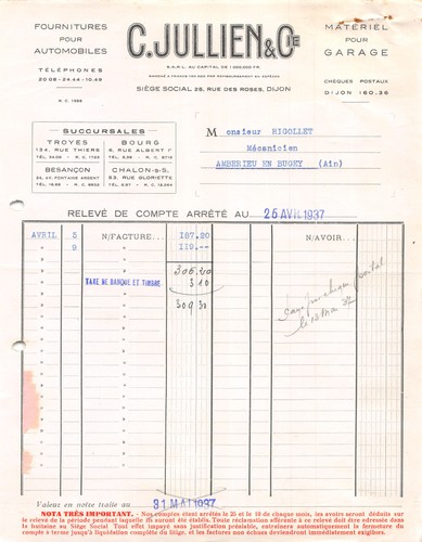 1937 fournitures pour - 1937,