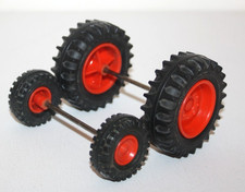 PLAYMOBIL 3159 3500 ROUES ARRIERE ET ROUES AVANT ESSIEUX TRACTEUR VERT FERME