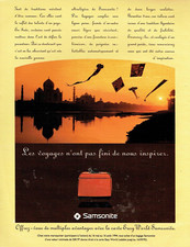 Publicité Advertising 08 24  1995   bagages valises Samsonite  maroquinerie