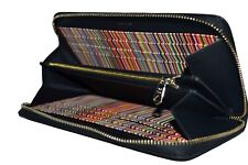 Portefeuille Zippé En Cuir