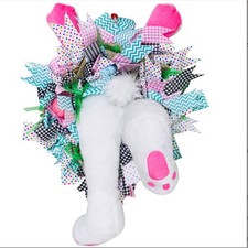 Lapin de Pâques lapin fesses forme oreille couronne décoration festival décorations murales ~