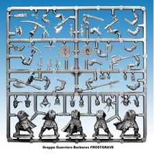 FROSTGRAVE Grappe Guerriers Barbares Figurines 28mm plastique