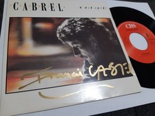 francis Cabrel autographe vinyle 45t C'est écrit signé live concert collectors