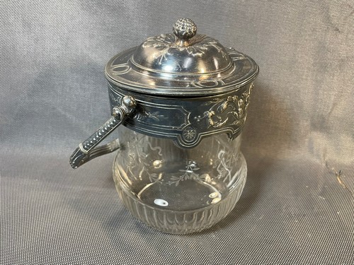 Ancien pot bonbons verre - ancien,
