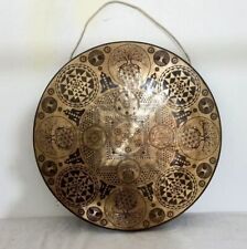 Shree Yantra, arbre de vie, Yogi, Gong sculpté au mandala /Gong tibétain...
