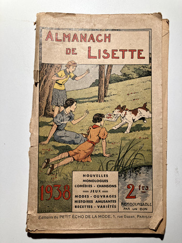 Almanach lisette 1938 - almanach,