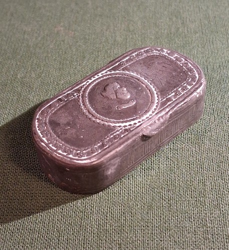 Ancienne tabatière étain - ancienne, en
