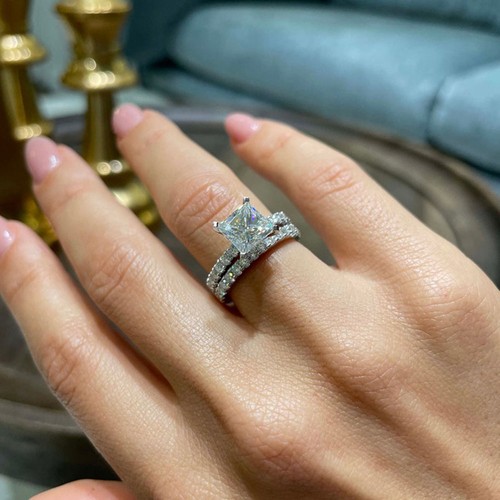 Bague blanc carats - or, et