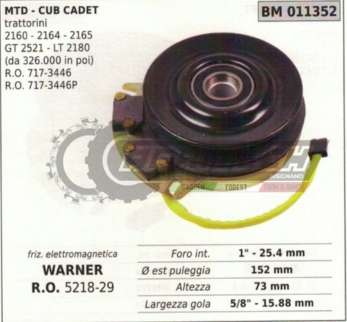 Embrayage warner tracteur - embrayage,