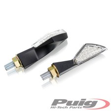 PUIG Clignotants moto universels PUIG - Verre LED transparent homologué