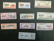 Billets du monde lot de 10