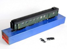 FRANCE TRAINS HO 224 VOITURE VOYAGEUR 3e Cl MIXTE WAGON GUERITE AMENAGÉ + FEU AR