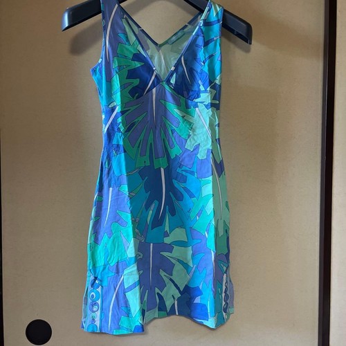 Robe vintage stretch bleu