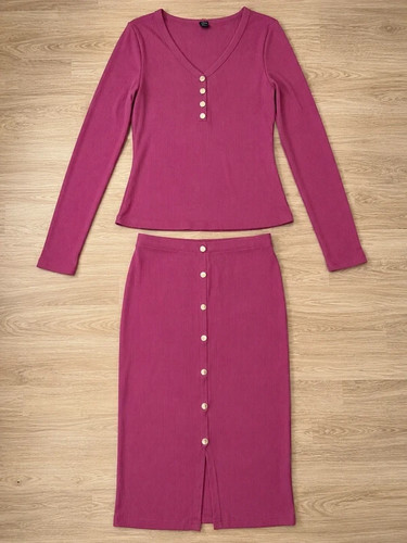 Ensemble rose framboise