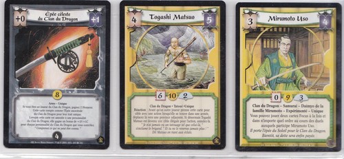 L5r lot cartes - l5r, rares