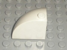 LEGO White Brick Round Corner 3x3x2 Dome ref 88293 / set 10215 4439 10218 10229