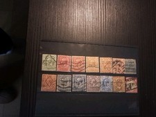 R.U.:Lot Timbres Classiques Tetes Couronnées PERFORÉS Différents Obliteres BE